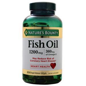 Nature's Bounty Fish Oil (1200mg) 200 sgels