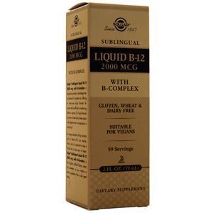 Solgar Sublingual Liquid B-12 (2000mcg) 2 fl.oz