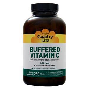 Country Life Buffered Vitamin C (1000mg) 250 tabs