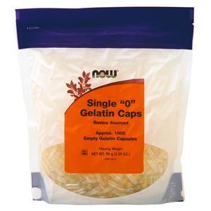 Now Single 0 Empty Gelatin Caps 1000 caps