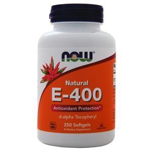 Now E-400 (d-alpha Tocopheryl) 250 sgels
