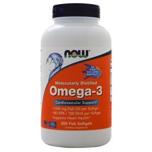 Now Omega-3 Fish Softgels 200 sgels
