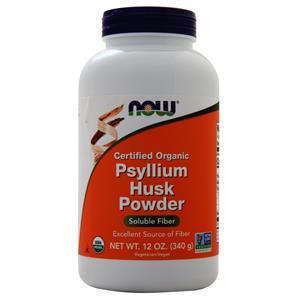 Now Psyllium Husk Powder - Certified Organic 12 oz