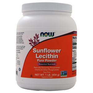Now Sunflower Lecithin Pure Powder 1 lbs
