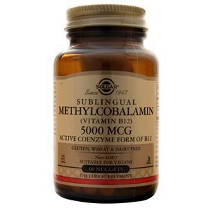 Solgar Sublingual Methylcobalamin (Vitamin B12) (5000 Mcg) 60 tabs