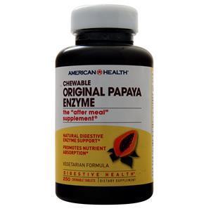 American Health Chewable Original Papaya Enzyme 250 tabs