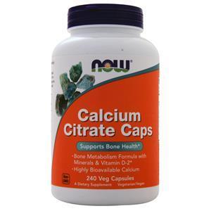 Now Calcium Citrate Caps 240 vcaps