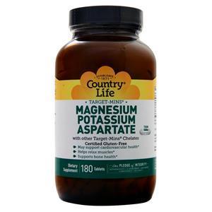 Country Life Target-Mins - Magnesium Potassium Aspartate 180 tabs