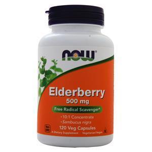 Now Elderberry Extract (500mg) 120 vcaps