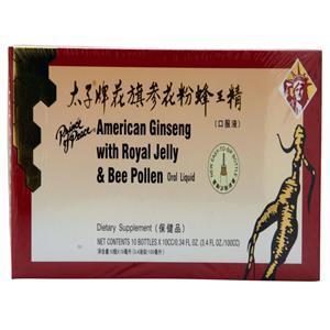 Prince of Peace American Ginseng with Royal Jelly & Bee Pollen 10 bttls