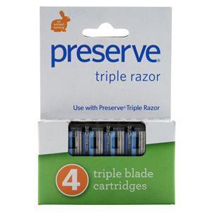 Preserve Triple Razor Blade Cartridges 4 count