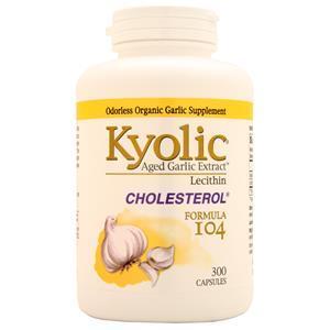 Kyolic Aged Garlic Extract Lecithin Cholesterol Formula #104 300 caps