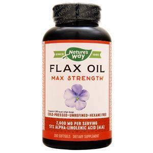 Nature's Way EFA Gold Flax Oil High Potency - Certified Organic (1300mg) 200 sgels