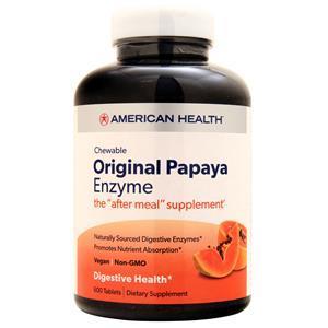 American Health Chewable Original Papaya Enzyme 600 tabs
