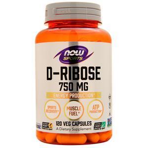 Now D-Ribose (750mg) 120 vcaps