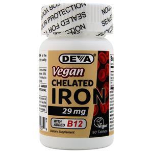 Deva Nutrition Vegan Chelated Iron 90 tabs