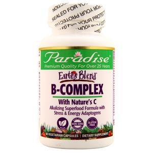 Paradise Herbs Earth's Blend B-Complex With Nature's C 60 vcaps