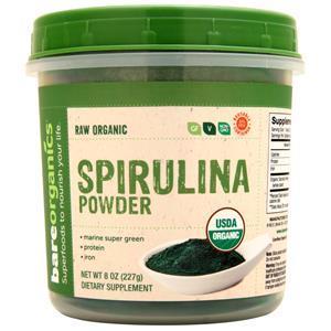 Bare Organics Raw Organic Spirulina Powder 8 oz