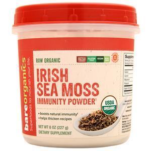 Bare Organics Raw Organic Irish Sea Moss Immunity Powder 8 oz