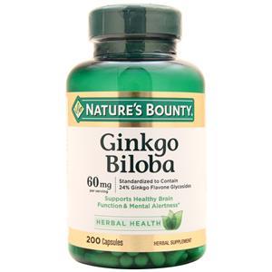 Nature's Bounty Ginkgo Biloba 200 caps