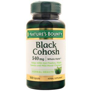 Nature's Bounty Black Cohosh (540mg) 100 caps