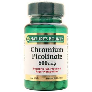 Nature's Bounty Chromium Picolinate (800mcg) 50 tabs