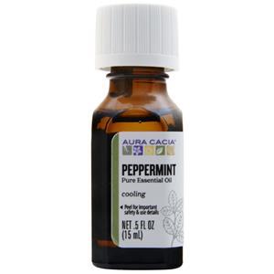 Aura Cacia Peppermint Pure Essential Oil 0.5 fl.oz