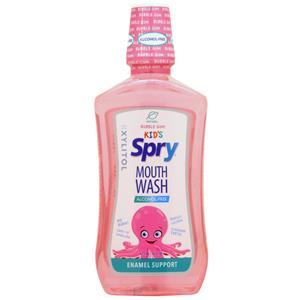 Xlear Kid's Spry Mouth Wash (Alcohol-Free) Bubble Gum 16 fl.oz