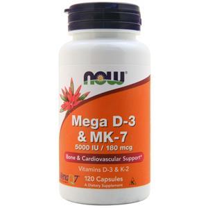Now Mega D-3 & MK-7 120 caps
