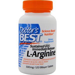 Doctor's Best Sustained Plus Immediate Release L-Arginine 120 tabs