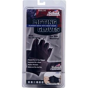 Schiek Sports Lifting Gloves Platinum Series with Wrist Wraps Small 2 glove