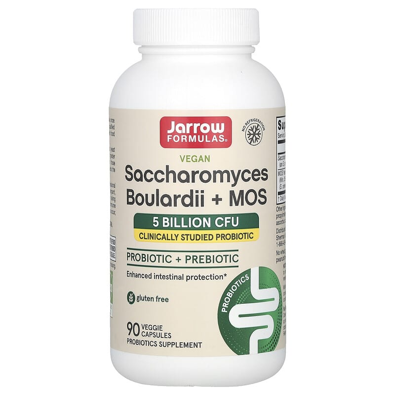 Jarrow Saccharomyces Boulardii plus MOS  90 vcaps