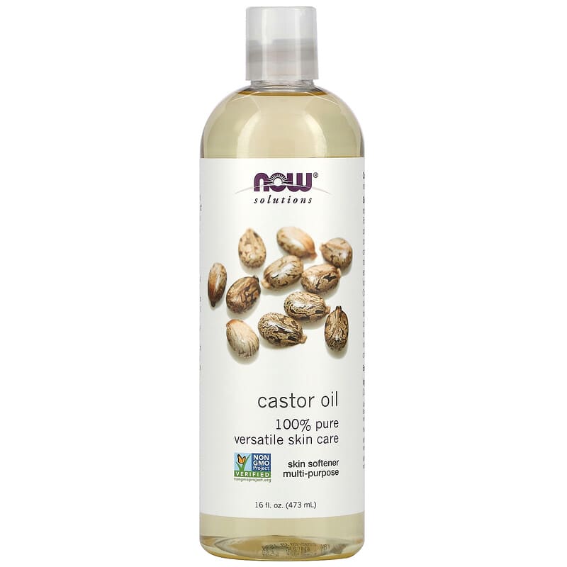 Now 100% Pure Castor Oil  16 fl.oz