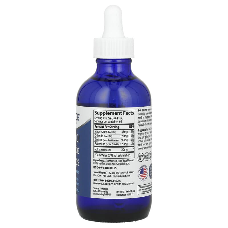 Trace Minerals Research NO! Muscle Cramps  4.06 fl.oz