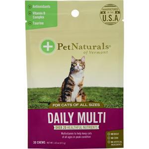 Pet Naturals Of Vermont Daily Multi for Cats of All Sizes  BEST BY 10/25 30 chews