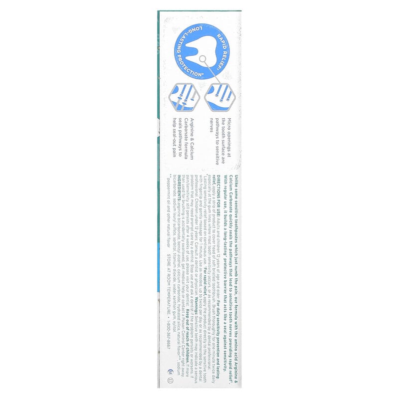 Tom's Of Maine Fluoride-Free Rapid Relief Sensitive Toothpaste Fresh Mint 4 oz