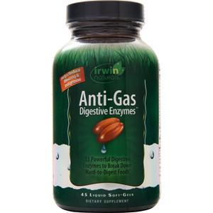 Irwin Naturals Anti-Gas Digestive Enzymes 45 sgels