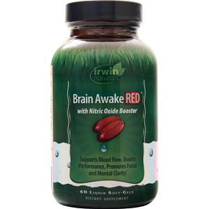 Irwin Naturals Brain Awake Red  EXPIRES 10/25 60 sgels