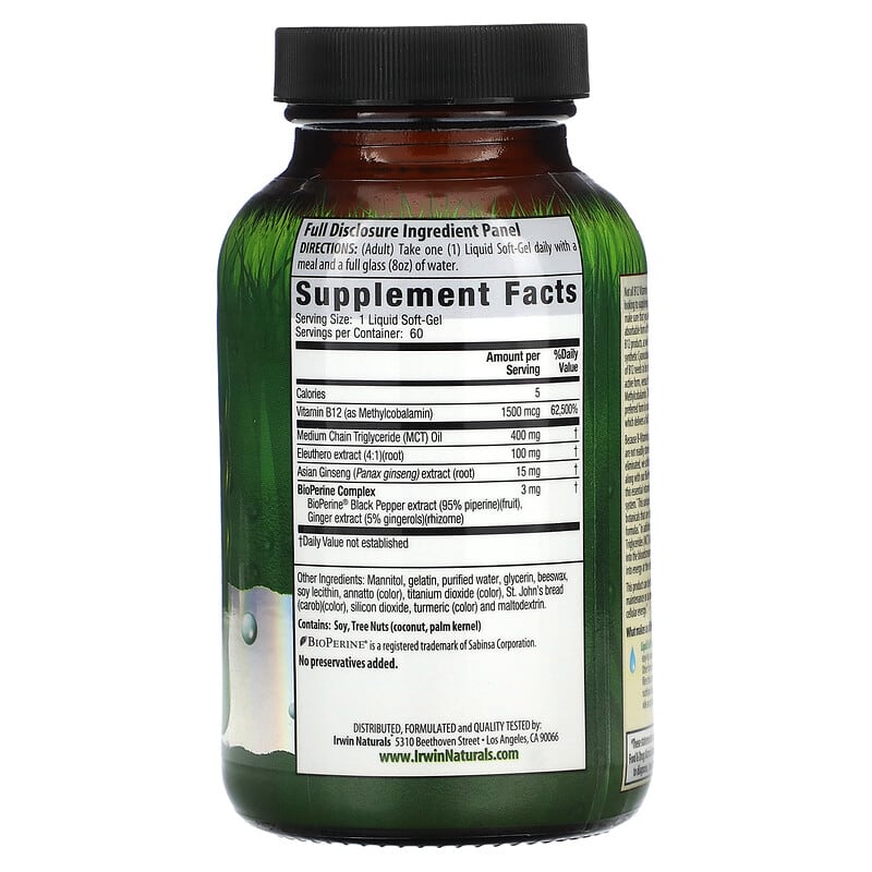 Irwin Naturals Quick-Release B-12 Extra  60 sgels