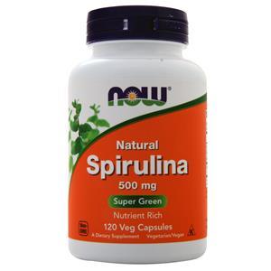 Now Spirulina - Natural  BEST BY 11/25 120 vcaps