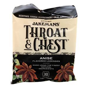 Jakemans Throat & Chest Lozenges Anise - Bag EXPIRES 11/25 30 lzngs