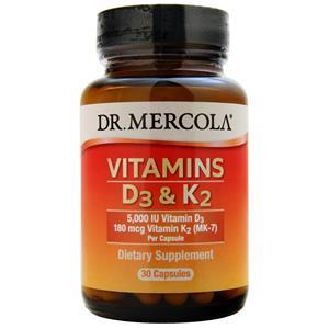 Dr. Mercola Vitamins D3 & K2  30 caps