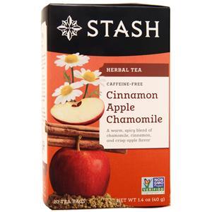 Stash Herbal Tea Cinnamon Apple Chamomile BEST BY 10/18/25 20 pckts