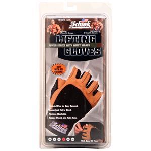 Schiek Sports Lifting Gloves Power Series with Wrist Wraps Large 2 glove