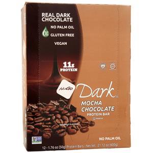Nugo Nutrition NuGo Dark Bar Mocha Chocolate BEST BY 10/19/25 12 bars