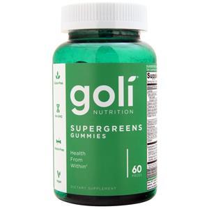 Goli Nutrition Supergreens Gummies EXPIRES 10/25 60 gummy