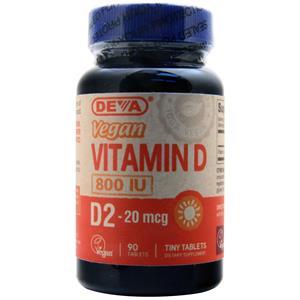 Deva Nutrition Vegan Vitamin D (800IU) 90 tabs