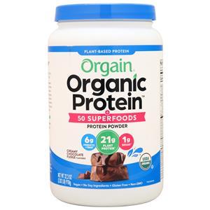 Orgain Organic Protein + 50 Superfoods Protein Powder Creamy Chocolate Fudge 2.02 lbs