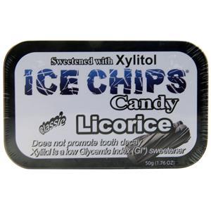 Ice Chips Candy Ice Chips Xylitol Candy Classic Licorice 1.76 oz