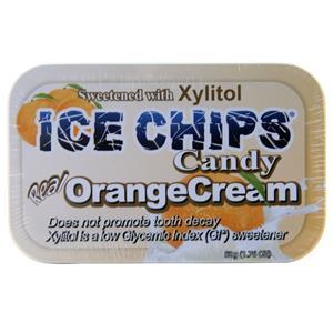 Ice Chips Candy Ice Chips Xylitol Candy Real Orange Cream 1.76 oz